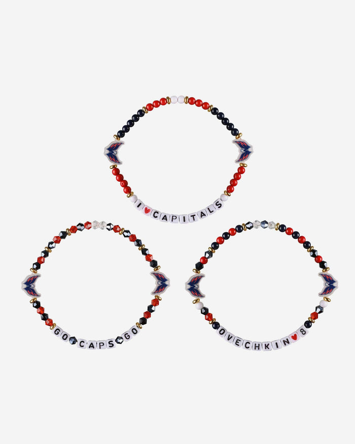 Alex Ovechkin Washington Capitals 3 Pack Player Friendship Bracelet FOCO - FOCO.com