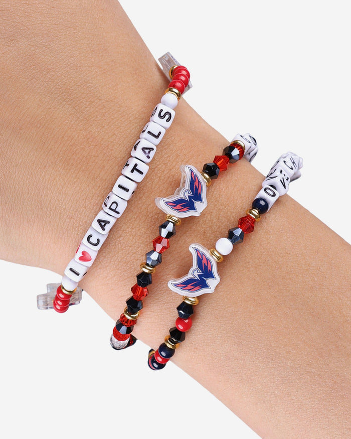 Alex Ovechkin Washington Capitals 3 Pack Player Friendship Bracelet FOCO - FOCO.com