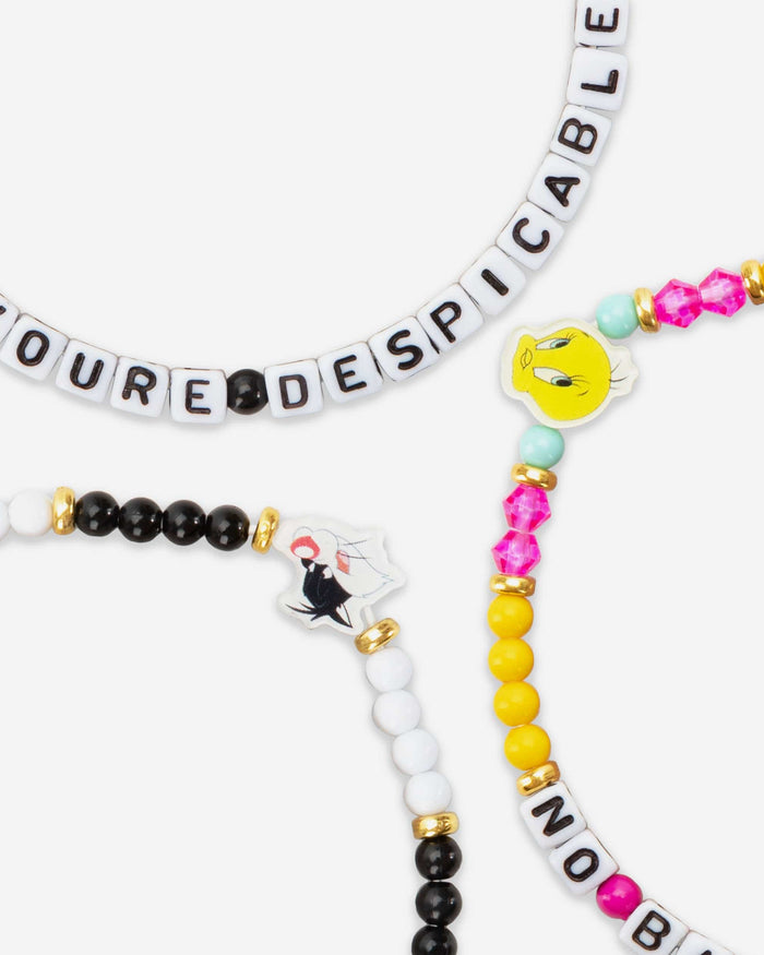 Tweety Bird & Daffy Duck & Sylvester Looney Tunes 3 Pack Friendship Bracelet FOCO - FOCO.com