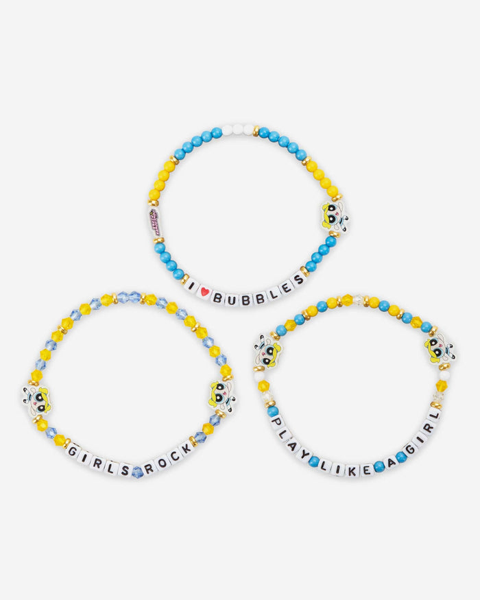 Bubbles The Powerpuff Girls 3 Pack Friendship Bracelet FOCO - FOCO.com