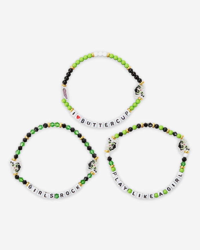 Buttercup The Powerpuff Girls 3 Pack Friendship Bracelet FOCO - FOCO.com