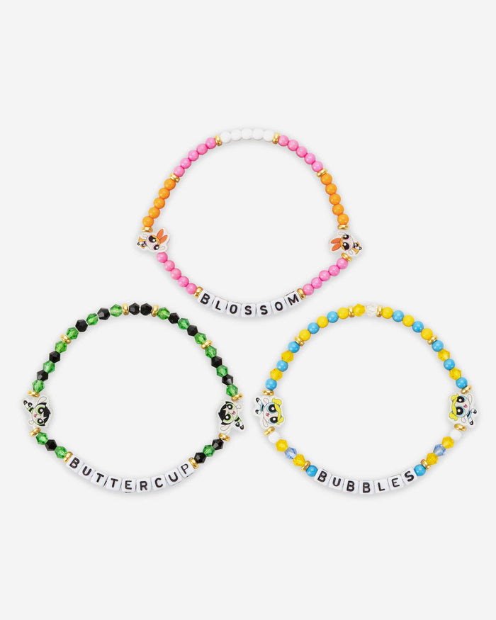 The Powerpuff Girls 3 Pack Friendship Bracelet FOCO - FOCO.com