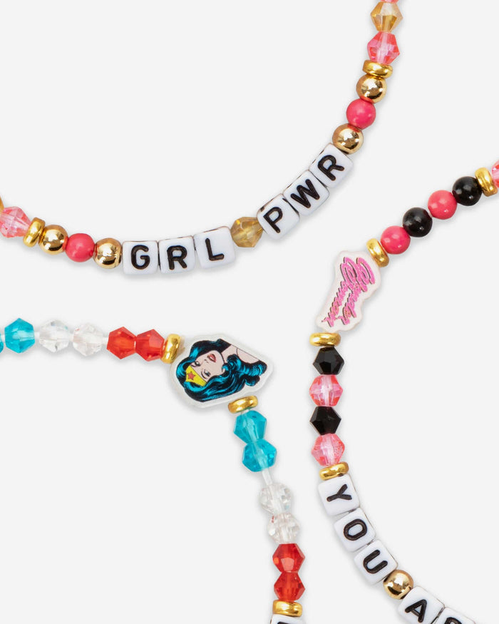 Wonder Woman™ Wordmark DC 3 Pack Friendship Bracelet FOCO - FOCO.com