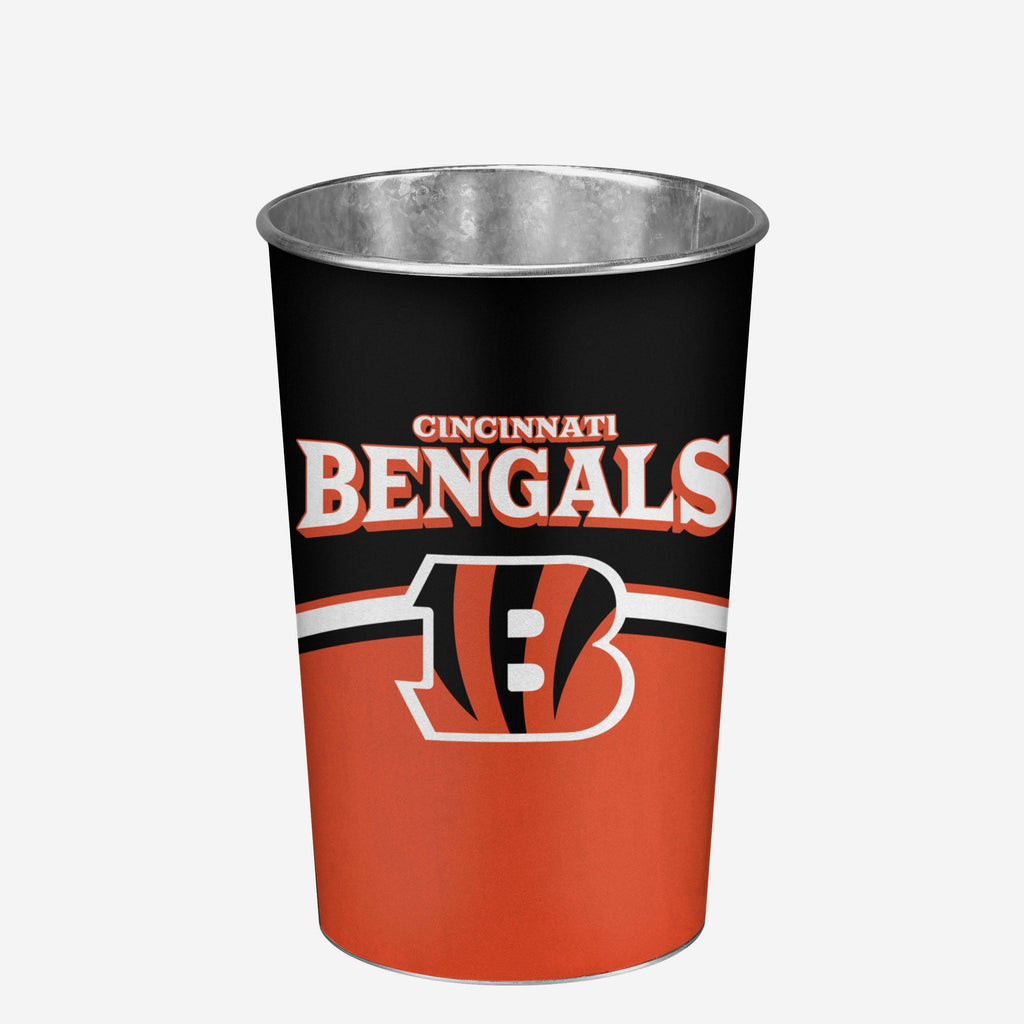 Cincinnati Bengals Team Stripe Trash Can FOCO - FOCO.com