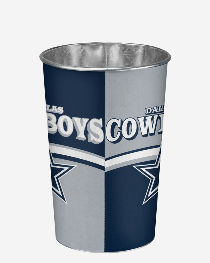 Dallas Cowboys Team Stripe Trash Can FOCO - FOCO.com