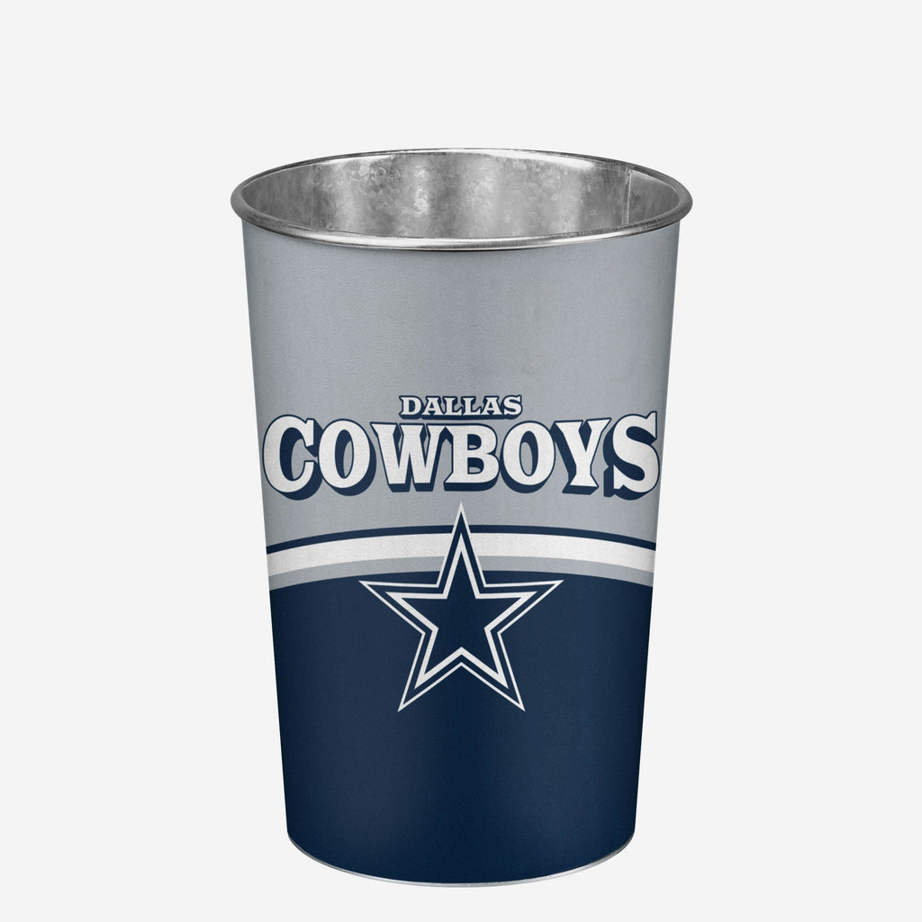 Dallas Cowboys Team Stripe Trash Can FOCO - FOCO.com