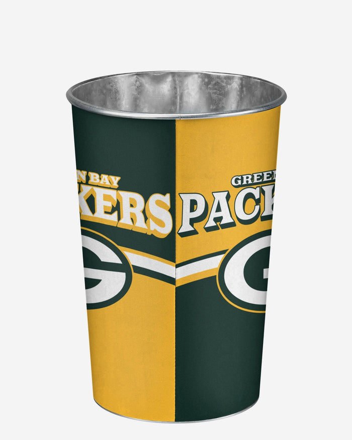 Green Bay Packers Team Stripe Trash Can FOCO - FOCO.com