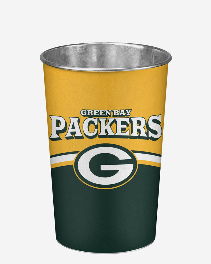 Green Bay Packers Team Stripe Trash Can FOCO - FOCO.com