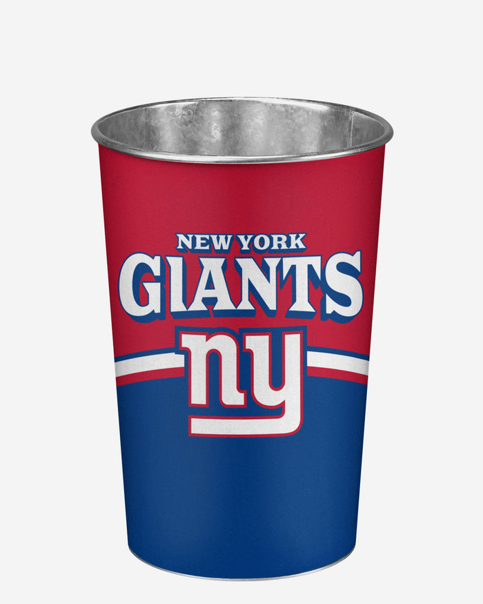 New York Giants Team Stripe Trash Can FOCO - FOCO.com