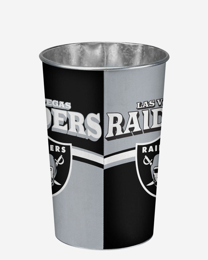 Las Vegas Raiders Team Stripe Trash Can FOCO - FOCO.com