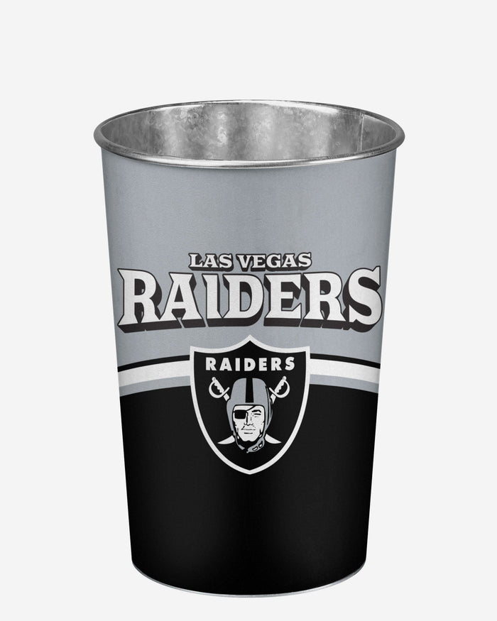 Las Vegas Raiders Team Stripe Trash Can FOCO - FOCO.com