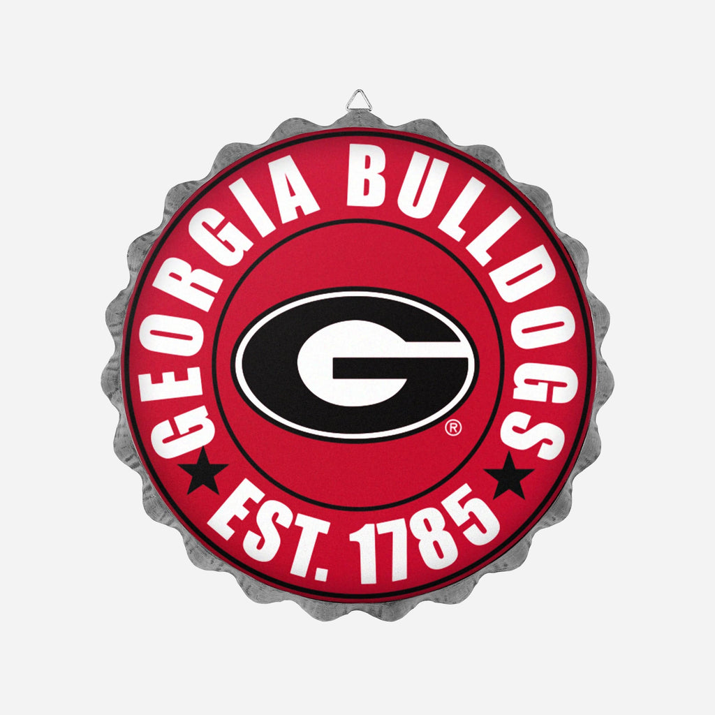 Georgia Bulldogs Bottle Cap Wall Sign FOCO - FOCO.com