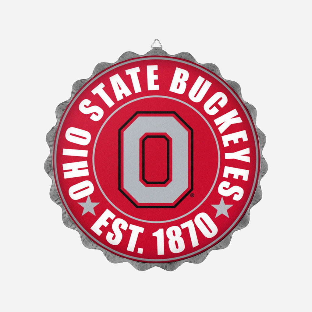 Ohio State Buckeyes Bottle Cap Wall Sign FOCO - FOCO.com