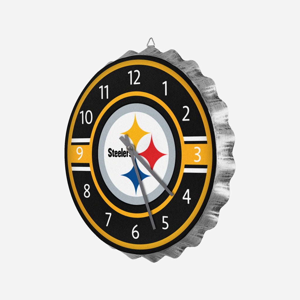 Pittsburgh Steelers Original Bottle Cap Wall Clock FOCO - FOCO.com