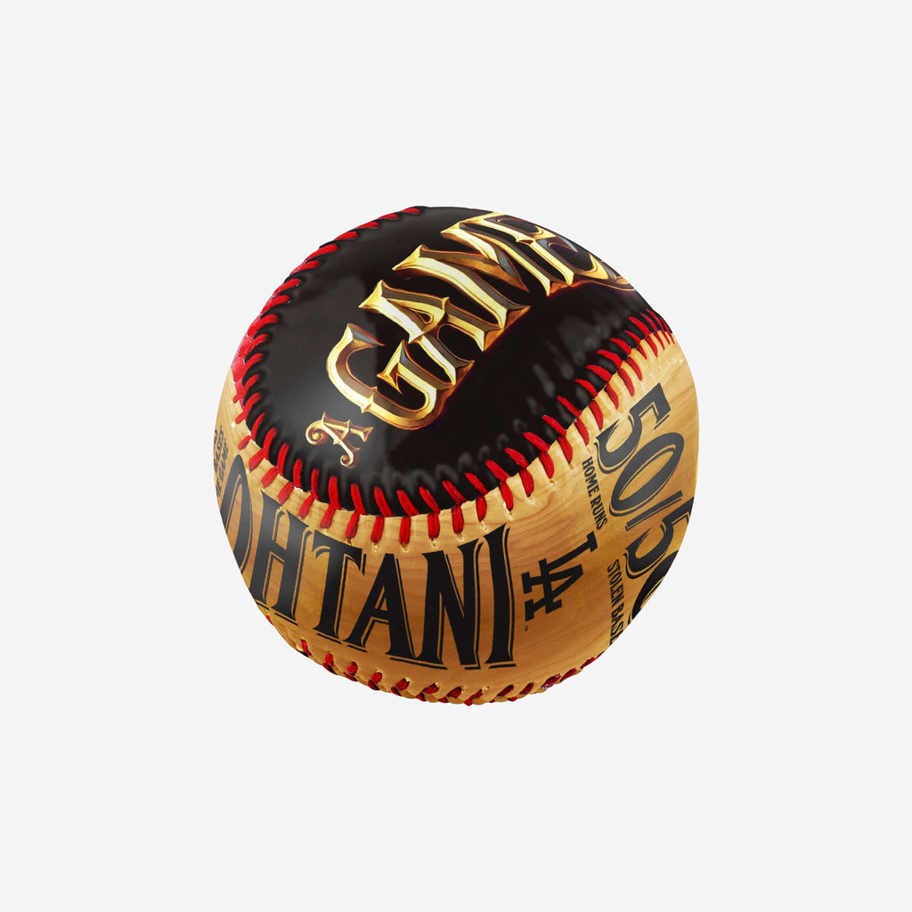 Shohei Ohtani Los Angeles Dodgers 50 Home Runs & 50 Stolen Bases Golden Baseball FOCO - FOCO.com