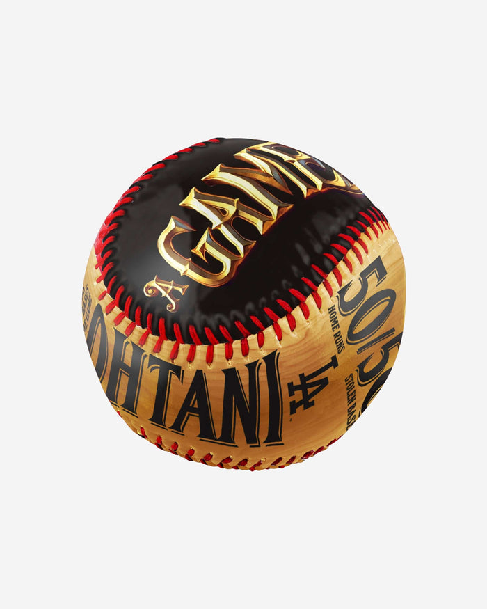 Shohei Ohtani Los Angeles Dodgers 50 Home Runs & 50 Stolen Bases Golden Baseball FOCO - FOCO.com