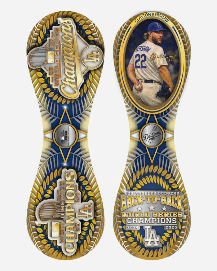 Clayton Kershaw Los Angeles Dodgers 2025 Back To Back World Series Champions Team Baseball FOCO - FOCO.com