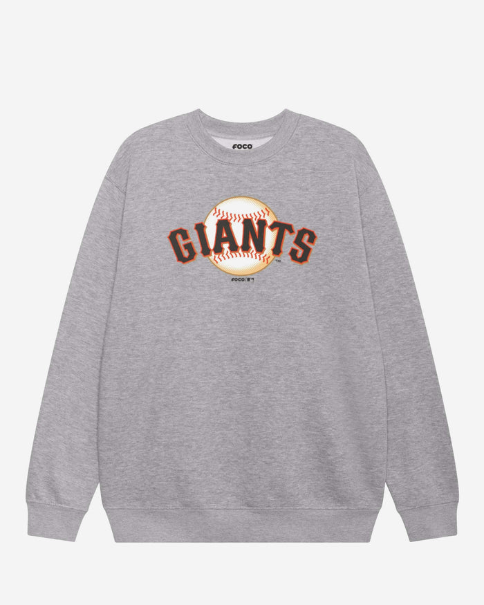 San Francisco Giants Alternate Logo Crew Neck Sweatshirt FOCO Athletic Heather S - FOCO.com