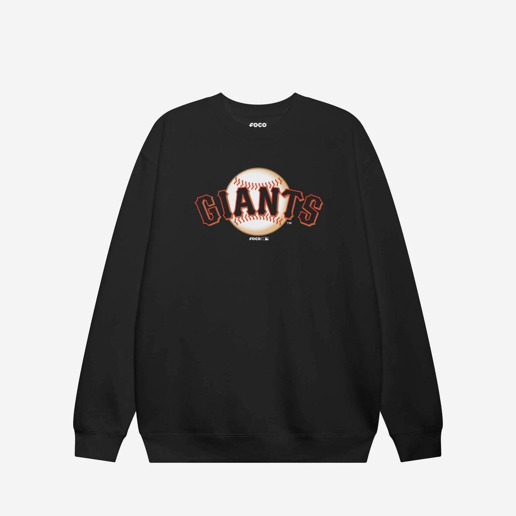 San Francisco Giants Alternate Logo Crew Neck Sweatshirt FOCO Black S - FOCO.com