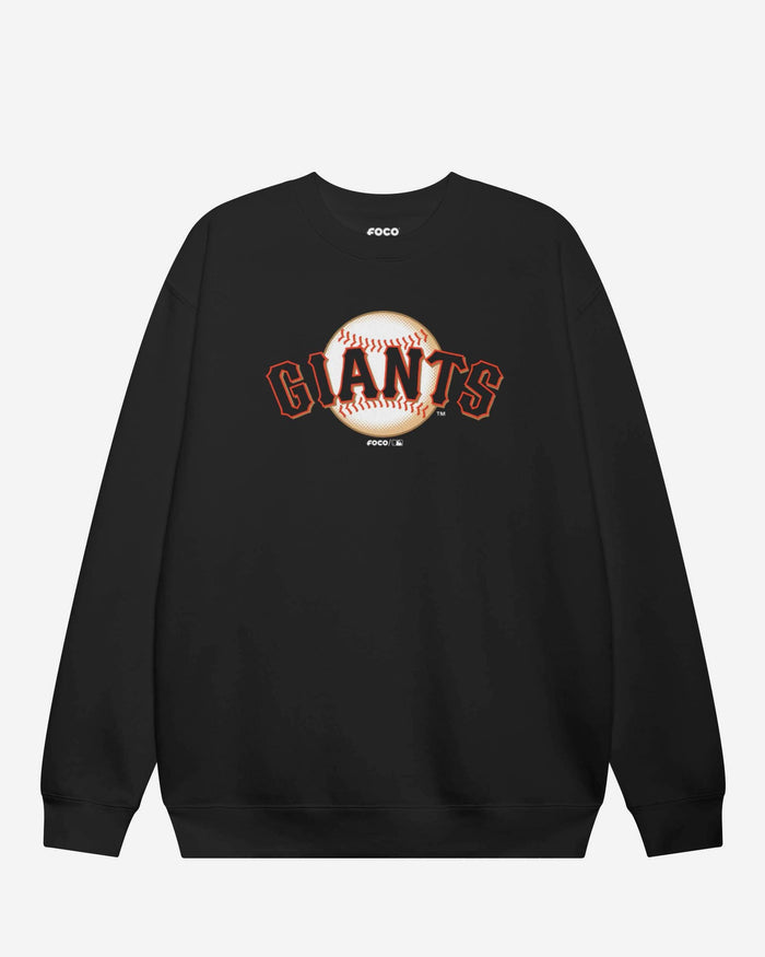San Francisco Giants Alternate Logo Crew Neck Sweatshirt FOCO Black S - FOCO.com