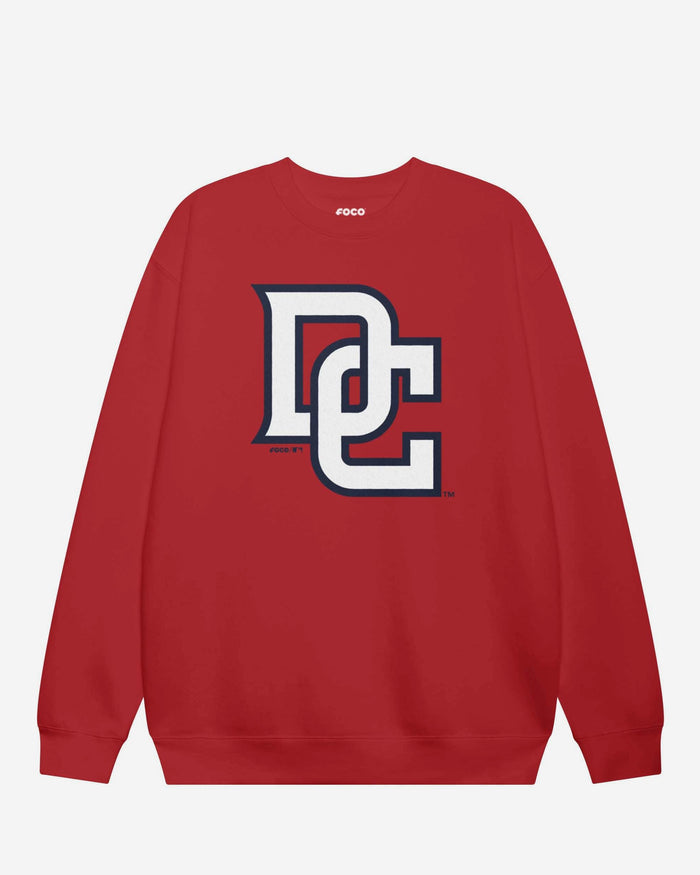 Washington Nationals Alternate Logo Crew Neck Sweatshirt FOCO Red S - FOCO.com