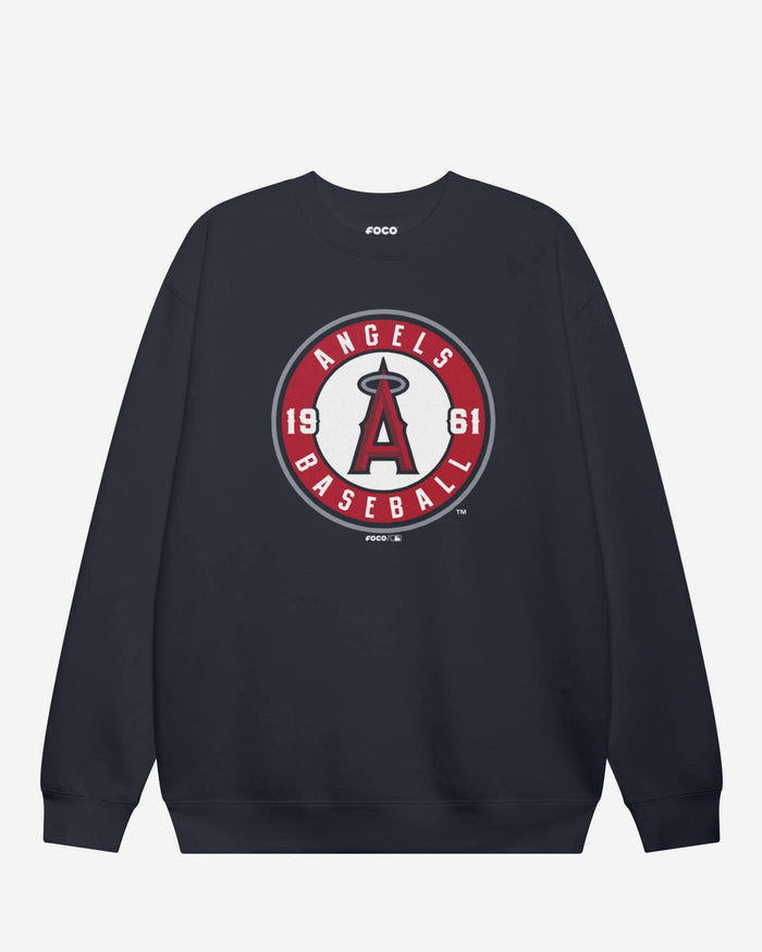 Los Angeles Angels 2012 Alternate Logo Crew Neck Sweatshirt FOCO Navy S - FOCO.com