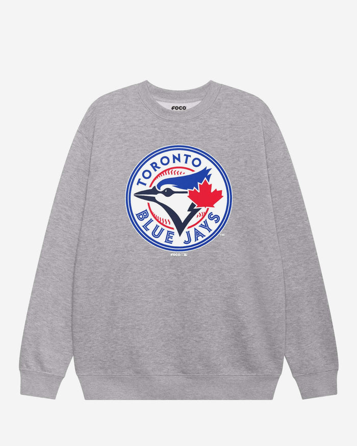 Toronto Blue Jays 2012 Alternate Logo Crew Neck Sweatshirt FOCO Athletic Heather S - FOCO.com