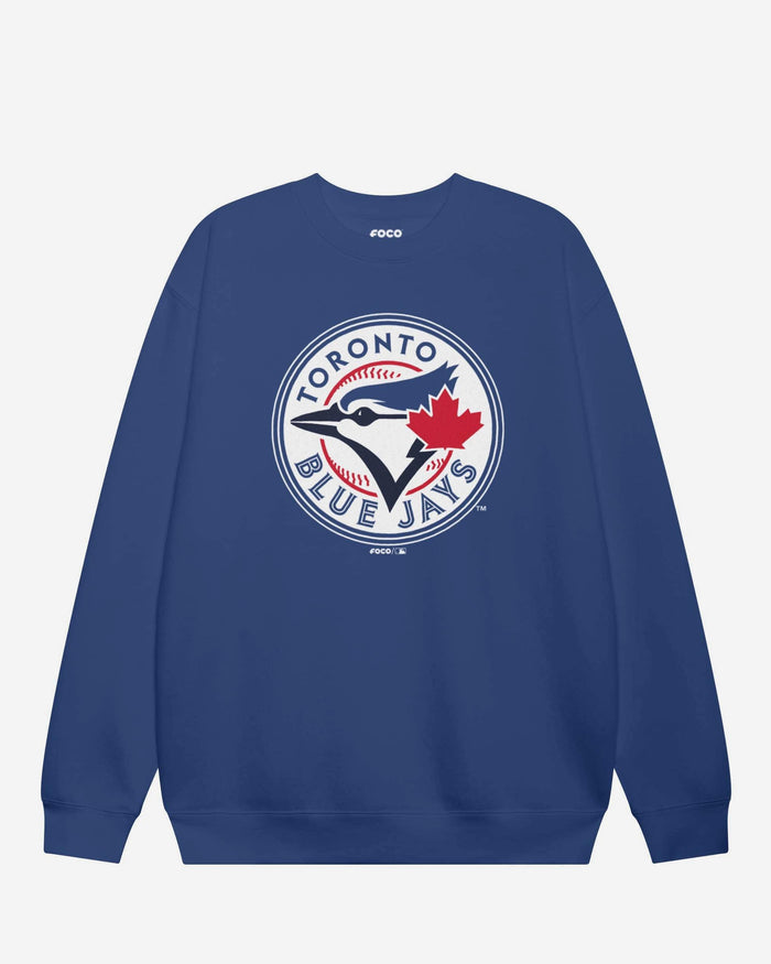 Toronto Blue Jays 2012 Alternate Logo Crew Neck Sweatshirt FOCO True Royal S - FOCO.com