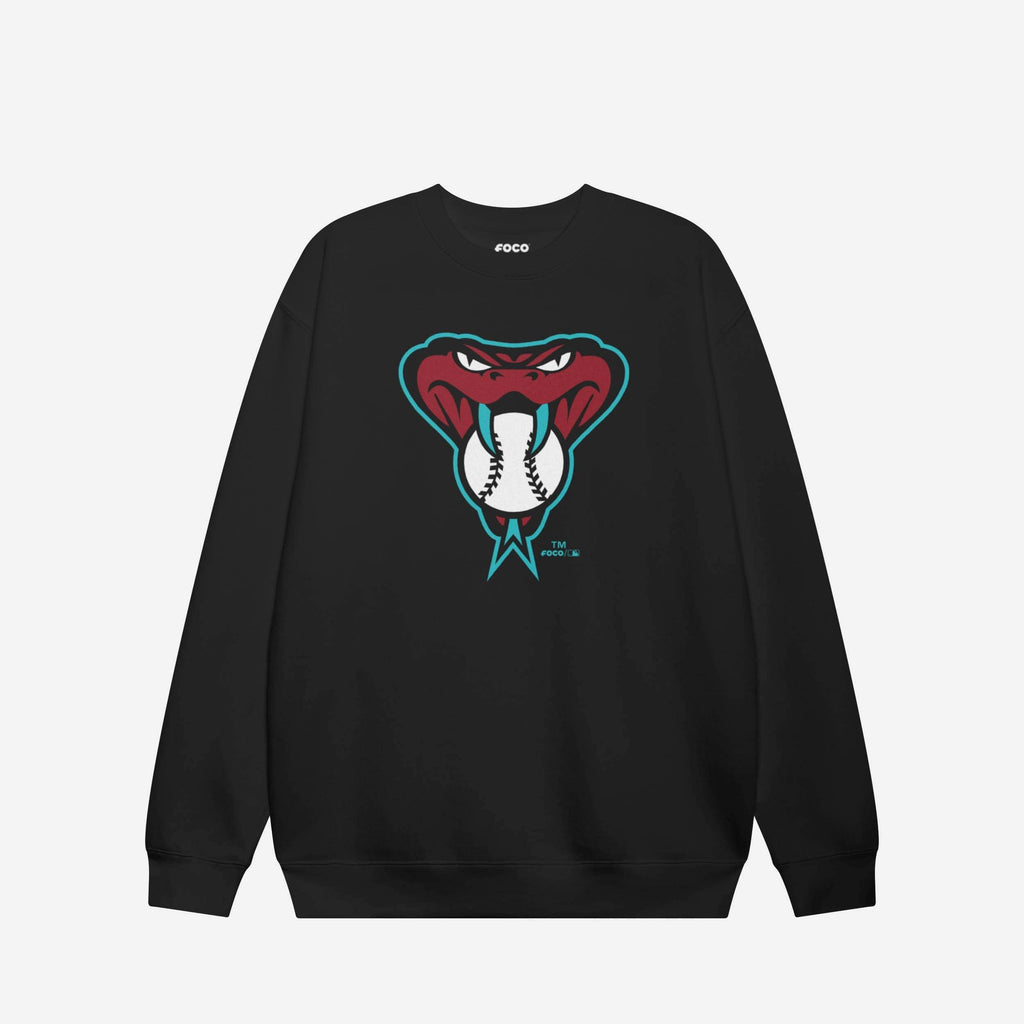 Arizona Diamondbacks Alternate Logo Crew Neck Sweatshirt FOCO Black S - FOCO.com