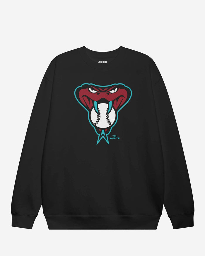 Arizona Diamondbacks Alternate Logo Crew Neck Sweatshirt FOCO Black S - FOCO.com