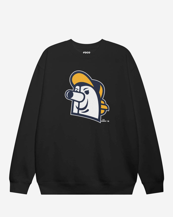 Milwaukee Brewers Alternate Logo Crew Neck Sweatshirt FOCO Black S - FOCO.com