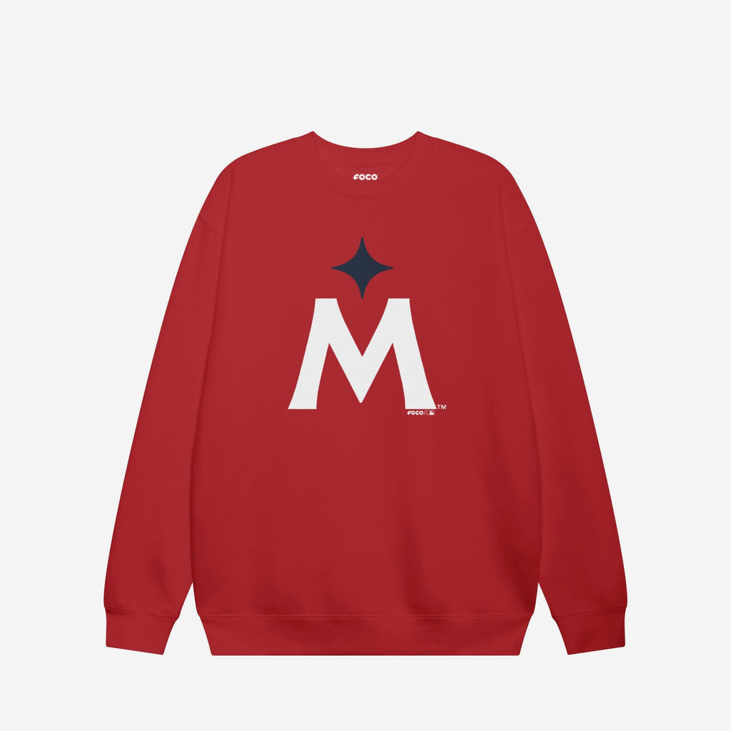 Minnesota Twins Alternate Logo Crew Neck Sweatshirt FOCO Red S - FOCO.com
