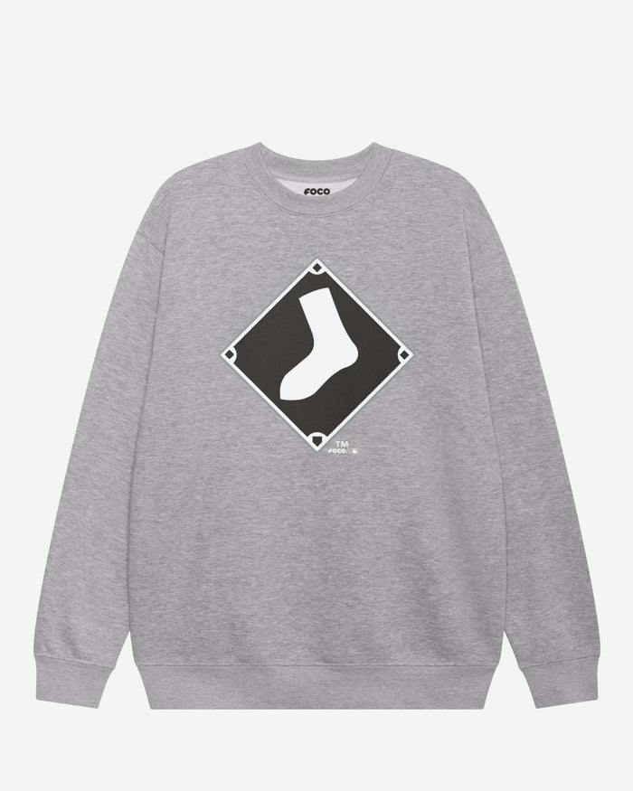 Chicago White Sox Alternate Logo Crew Neck Sweatshirt FOCO Athletic Heather S - FOCO.com