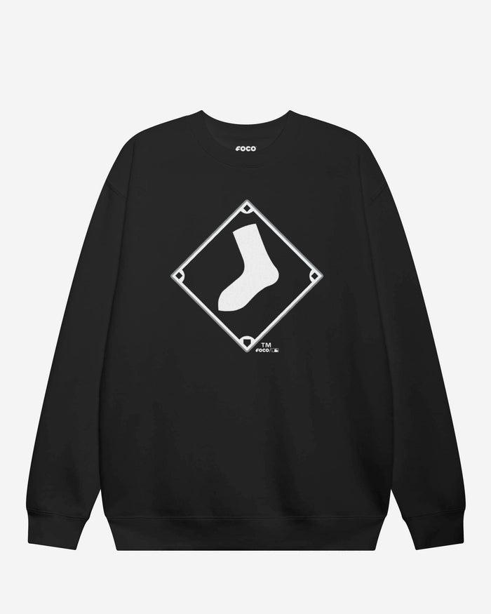 Chicago White Sox Alternate Logo Crew Neck Sweatshirt FOCO Black S - FOCO.com
