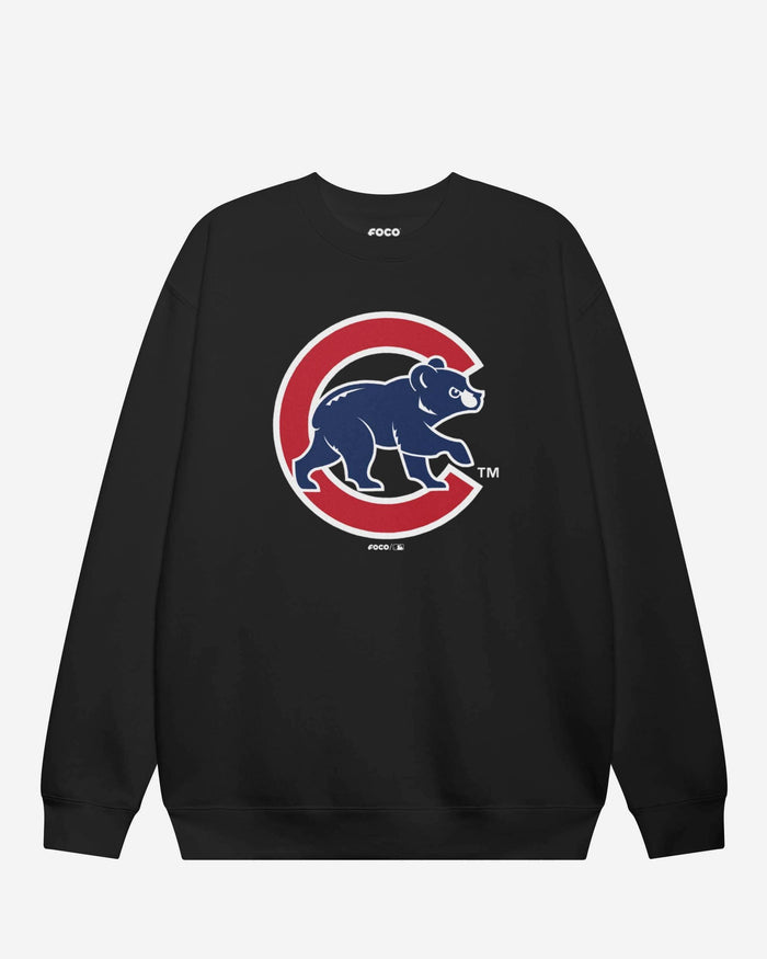 Chicago Cubs 1997 Alternate Logo Crew Neck Sweatshirt FOCO Black S - FOCO.com