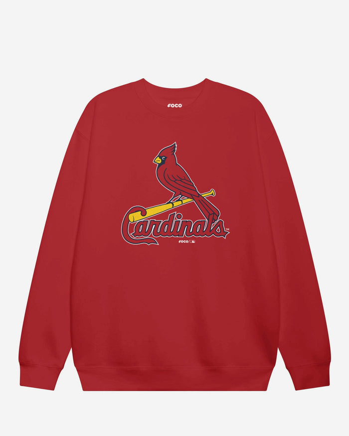 St Louis Cardinals Alternate Logo Crew Neck Sweatshirt FOCO Red S - FOCO.com