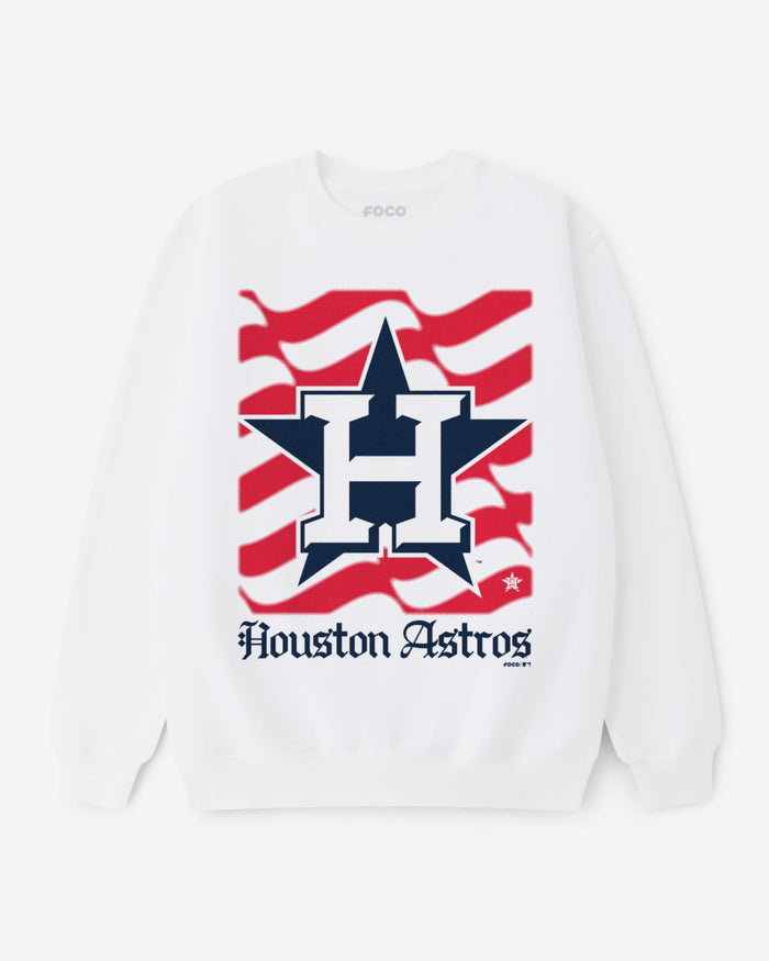 Houston Astros American Heritage Wordmark Crew Neck Sweatshirt