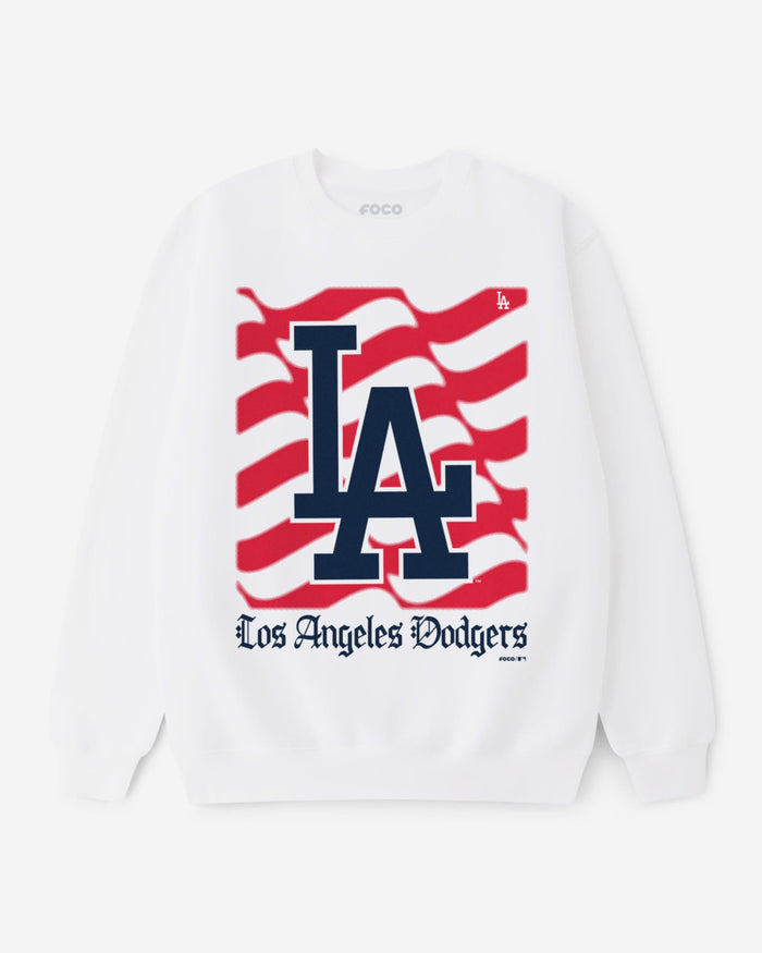 Los Angeles Dodgers American Heritage Wordmark Crew Neck Sweatshirt
