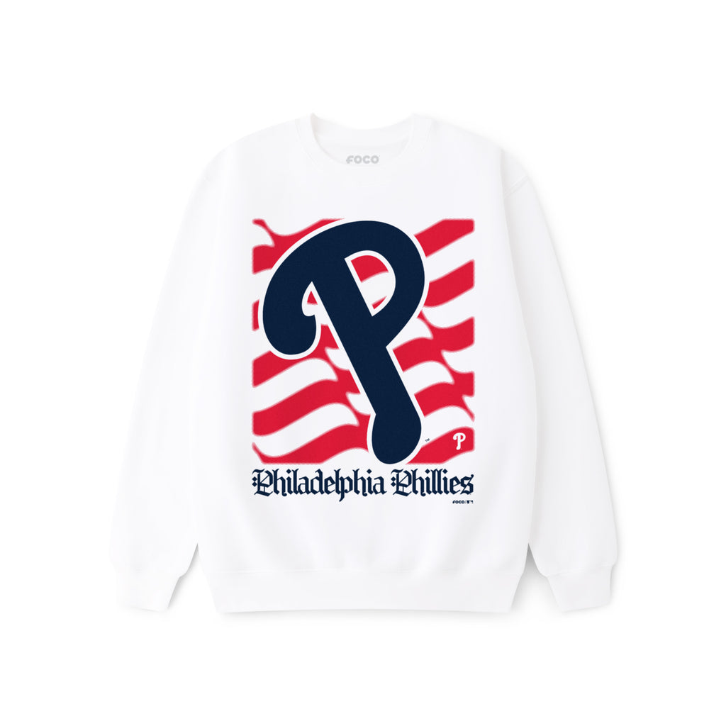 Philadelphia Phillies American Heritage Wordmark Crew Neck Sweatshirt
