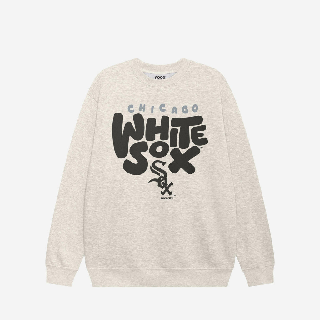 Chicago White Sox Bubble Crew Neck Sweatshirt FOCO S - FOCO.com
