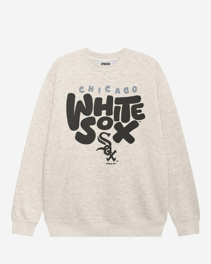 Chicago White Sox Bubble Crew Neck Sweatshirt FOCO S - FOCO.com