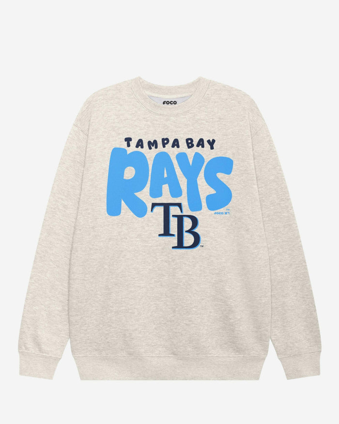Tampa Bay Rays Bubble Crew Neck Sweatshirt FOCO S - FOCO.com