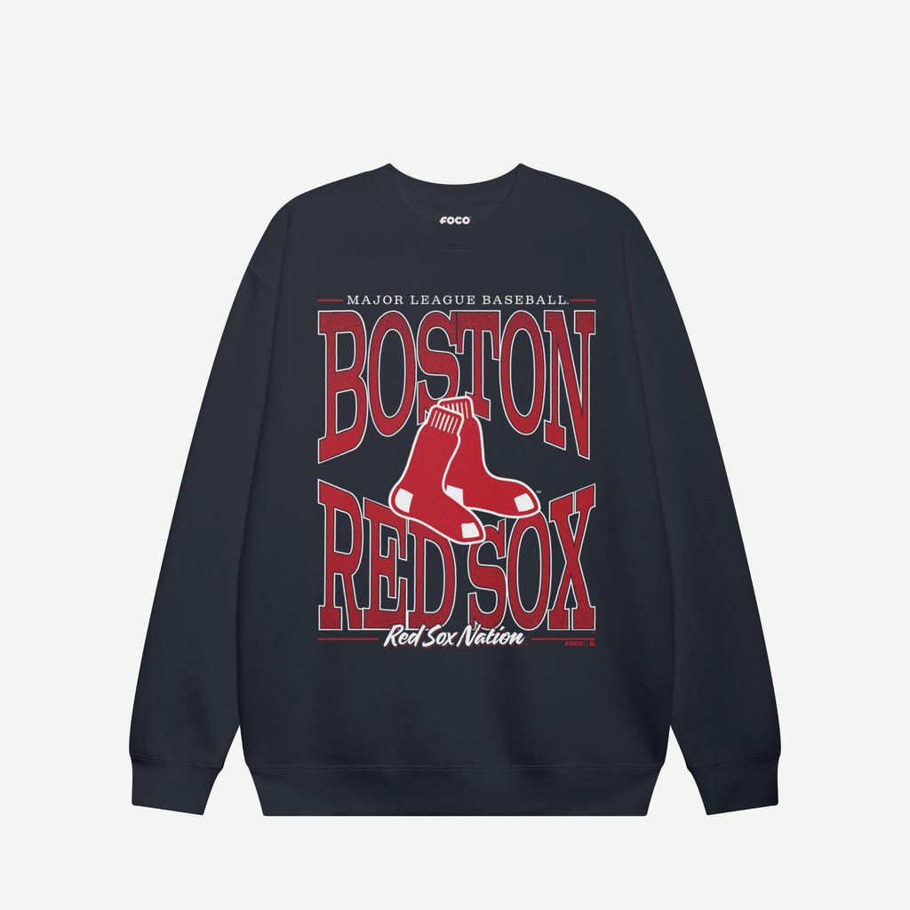 Boston Red Sox Diamond Dynasty Crew Neck Sweatshirt FOCO S - FOCO.com