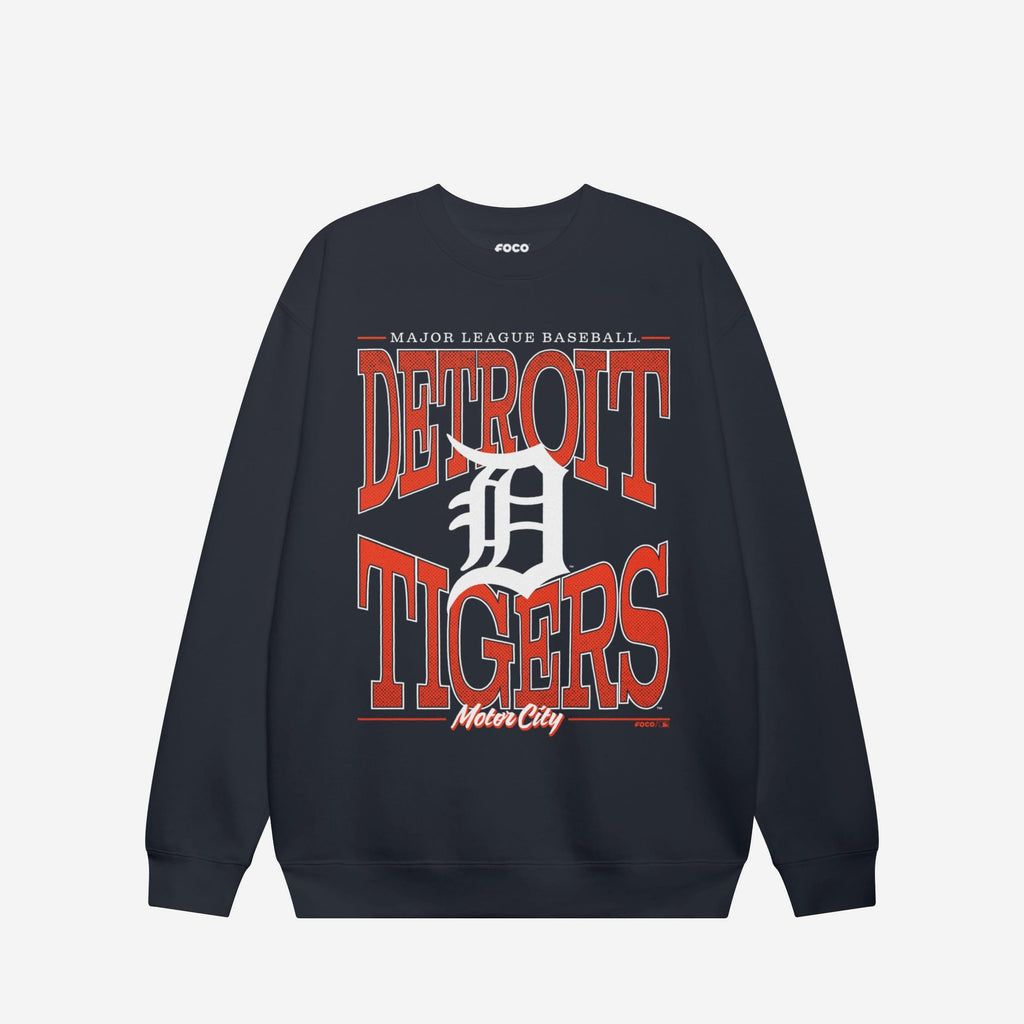 Detroit Tigers Diamond Dynasty Crew Neck Sweatshirt FOCO S - FOCO.com