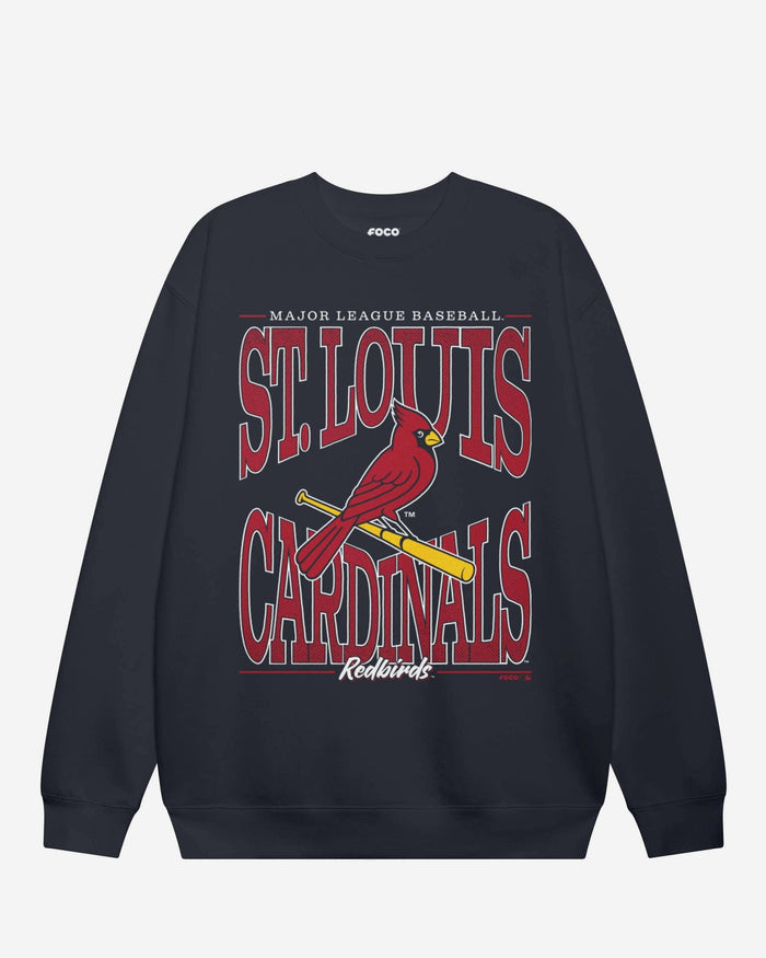 St Louis Cardinals Diamond Dynasty Crew Neck Sweatshirt FOCO S - FOCO.com