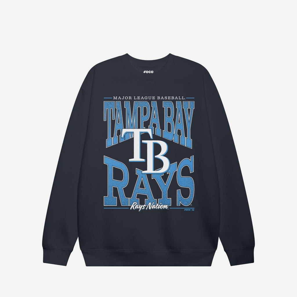 Tampa Bay Rays Diamond Dynasty Crew Neck Sweatshirt FOCO S - FOCO.com