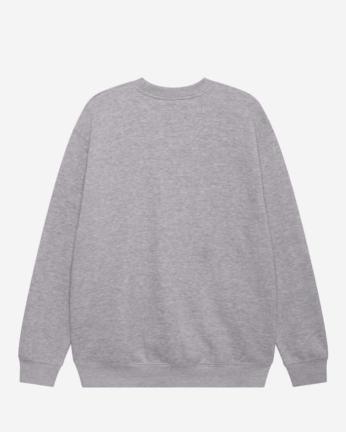 Miami Marlins Primary Logo Crew Neck Sweatshirt FOCO Athletic Heather S - FOCO.com