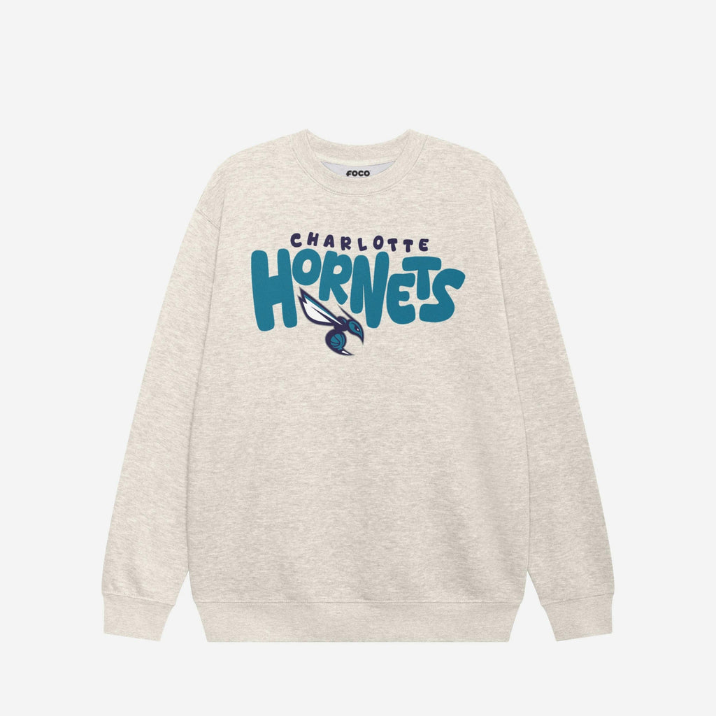 Charlotte Hornets Bubble Crew Neck Sweatshirt FOCO S - FOCO.com
