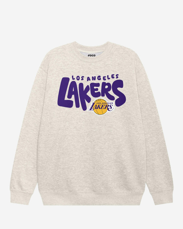 Los Angeles Lakers Bubble Crew Neck Sweatshirt FOCO S - FOCO.com