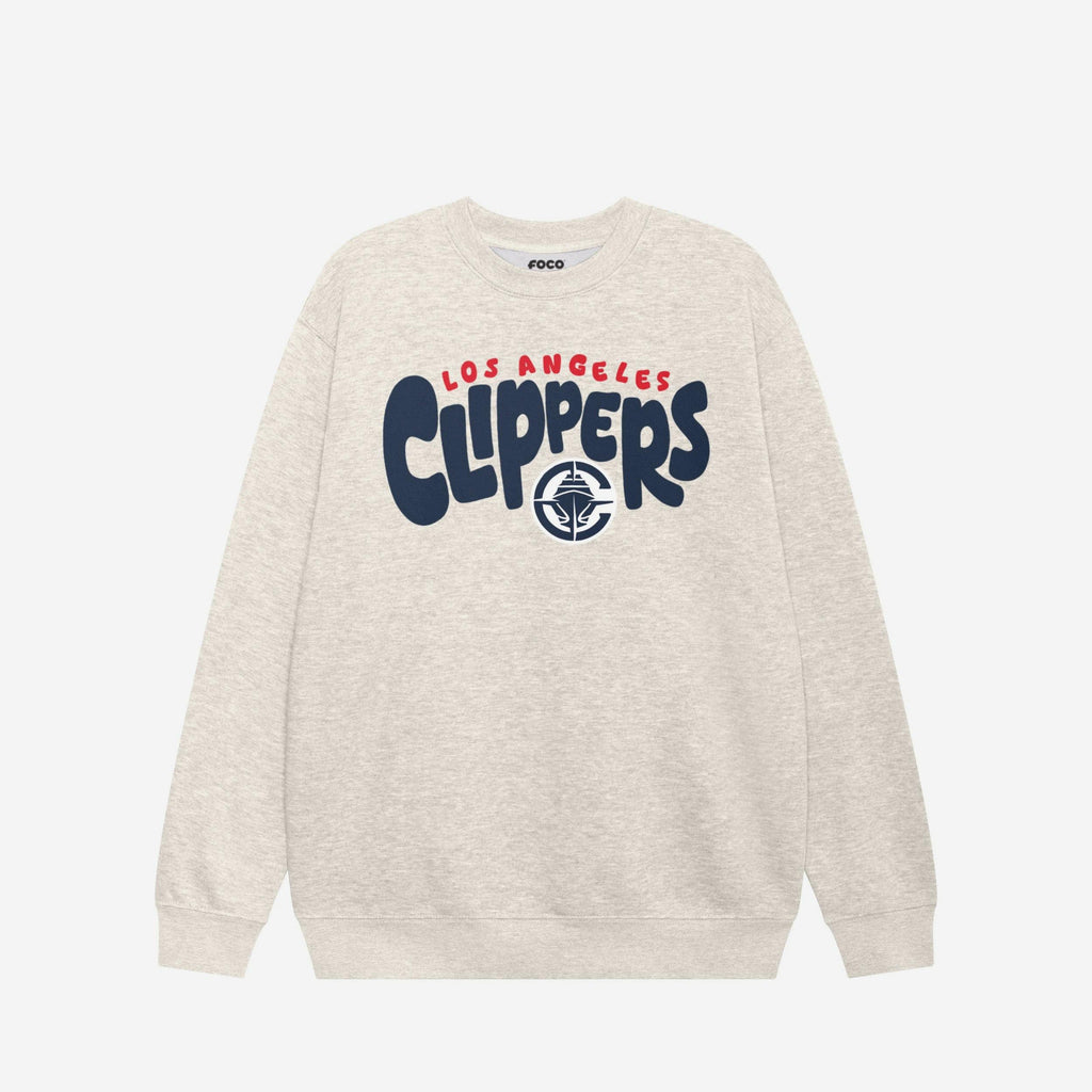 Los Angeles Clippers Bubble Crew Neck Sweatshirt FOCO S - FOCO.com